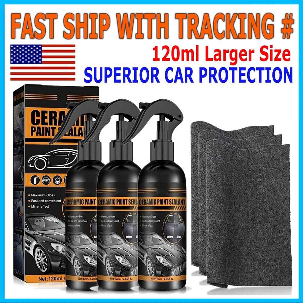 High Protection Quick Car Coat Ceramic Coating Spray Hydrophobic 120ML US