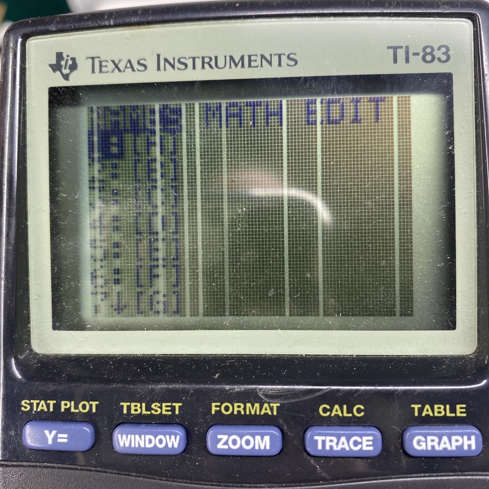 TEXAS INSTRUMENTS TI-83 PLUS GRAPHING CALCULATOR W/COVER -TESTED READ