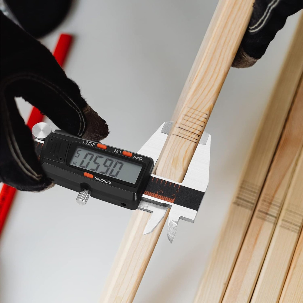 Digital Caliper 6 Inch with Large LCD Screen, Calipers Measuring Tool with Auto-