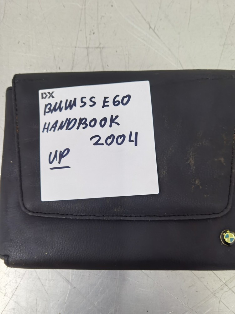 BMW 5 SERIES E60 HANDBOOK OWNERS MANUAL 2004