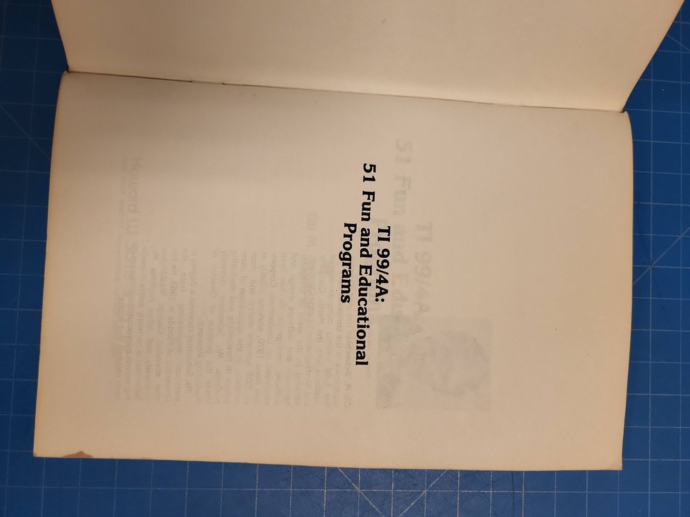 TI 99/4A 51 Fun Educational Programs Vintage Book 1983 SAMS Computer Software