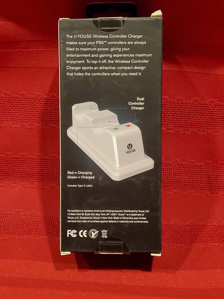 PS5 Controller Charger, DualSense PlayStation 5 Controller Charging Station Dock