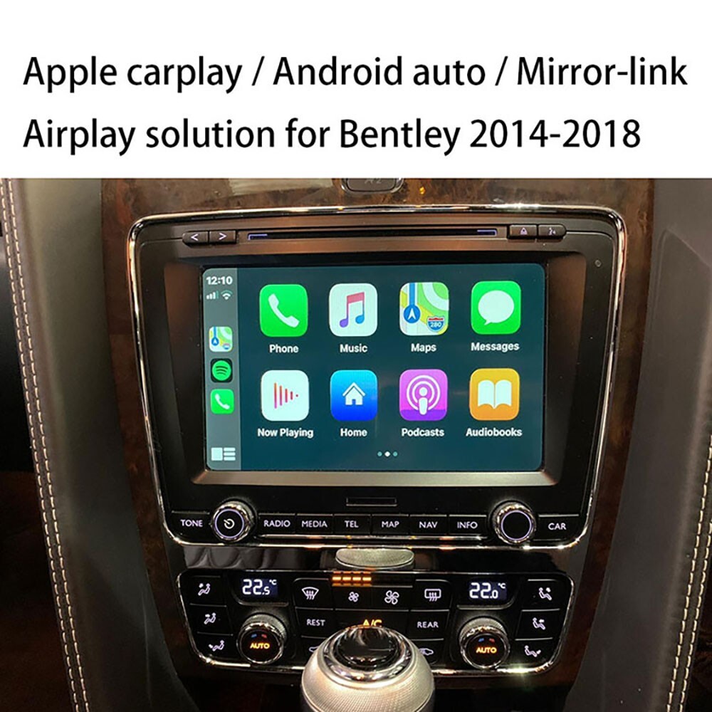 Wireless Apple Carplay Android Auto Adapters For Bentley Flying Spur 2012-2017