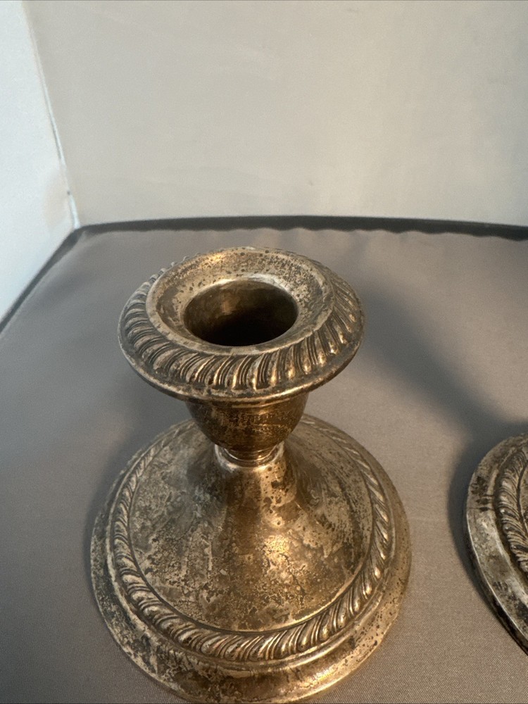 Gorham Sterling Weighted Candle Stick Holders ￼￼