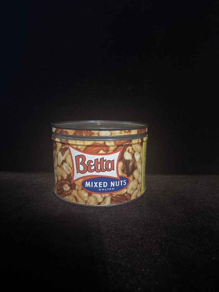 Vintage Betta Salted Mixed Nuts Tin