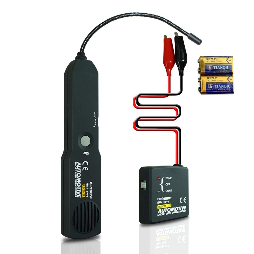 Compact Auto Circuit Tester with Flexible Probe for Broken Wire Detection
