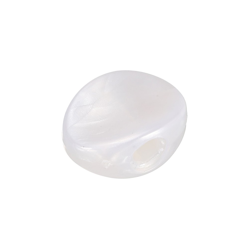 Guitar Tuning Peg Button Machine Head Oval and Concave Acrylic White
