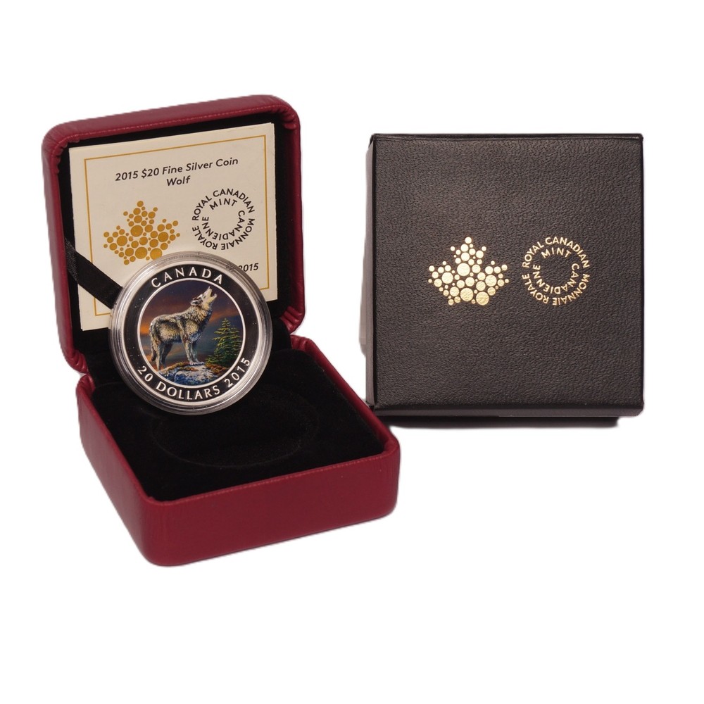 2015 Canada $20 Proof Silver Wolf