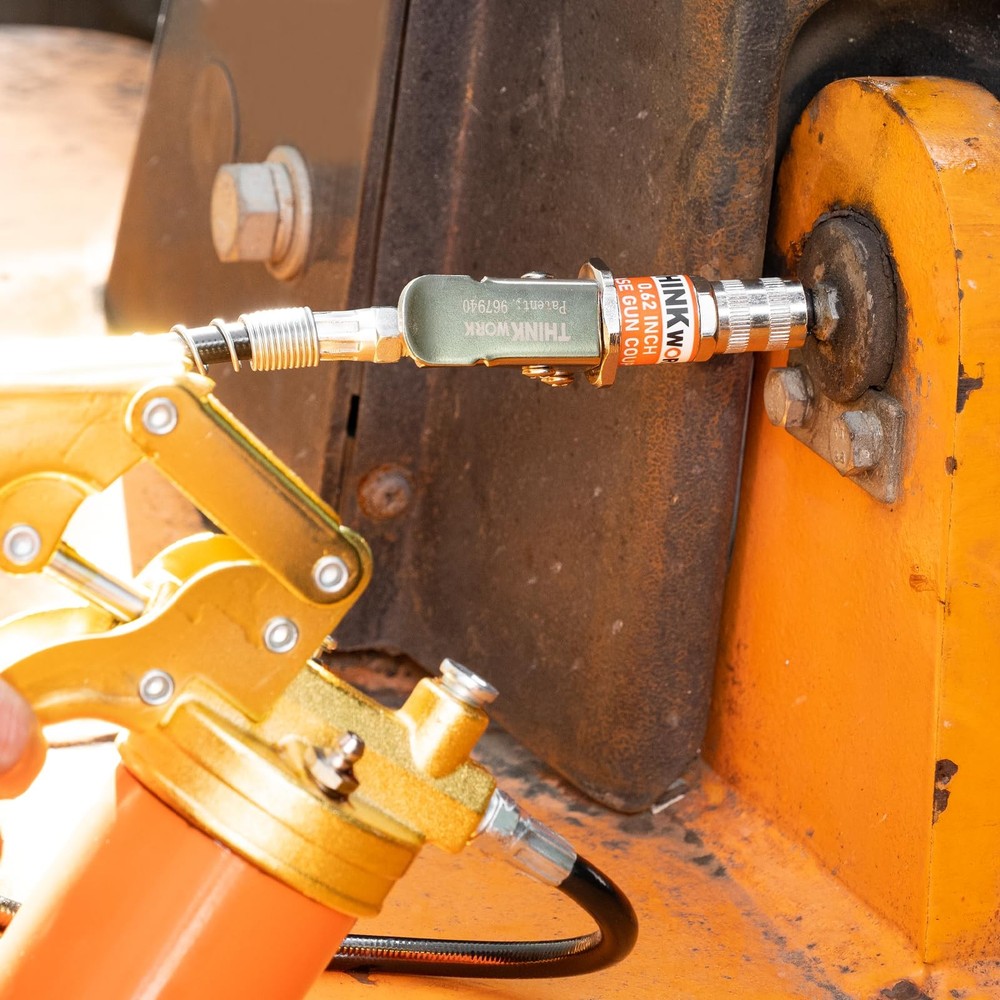 THINKWORK Grease Gun Coupler, Strong Lock on Greases Couplers with...