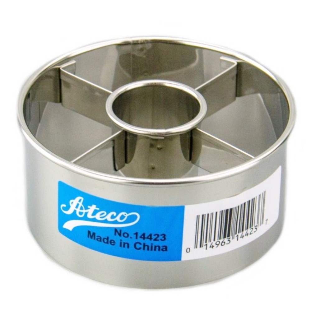 Ateco Stainless Steel Doughnut Cutter, 3 ½"