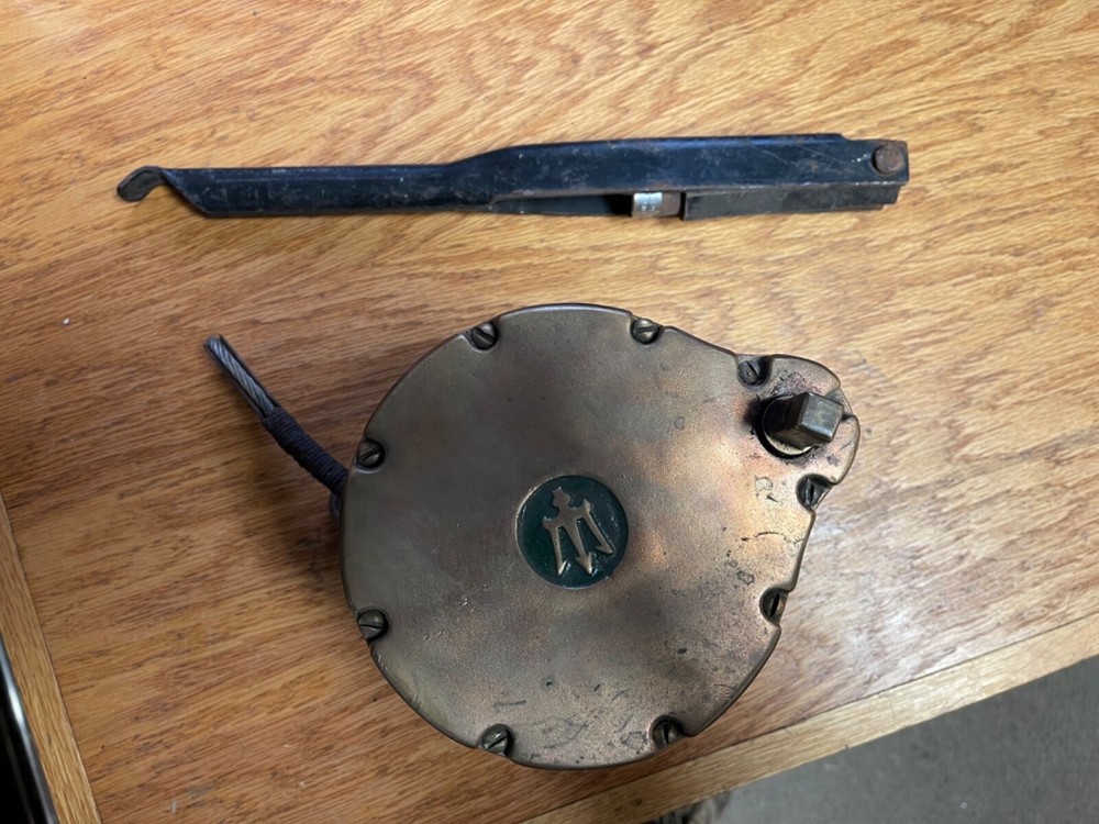 Brass sailboat winch
