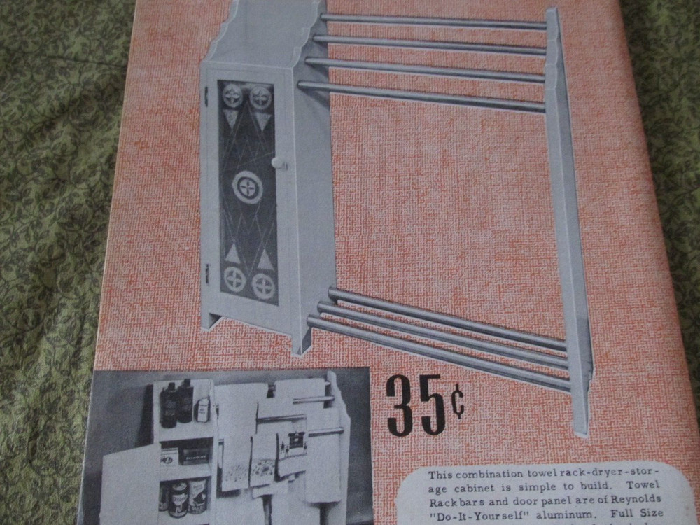 Easi-Bild Build It Yourself PATTERN COMPLETE NO.29 Bathroom valet Cupboard Rack