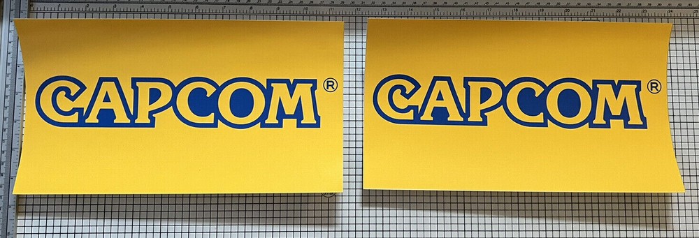 Capcom Arcade Side Art Sticker Pair 16” x 5”