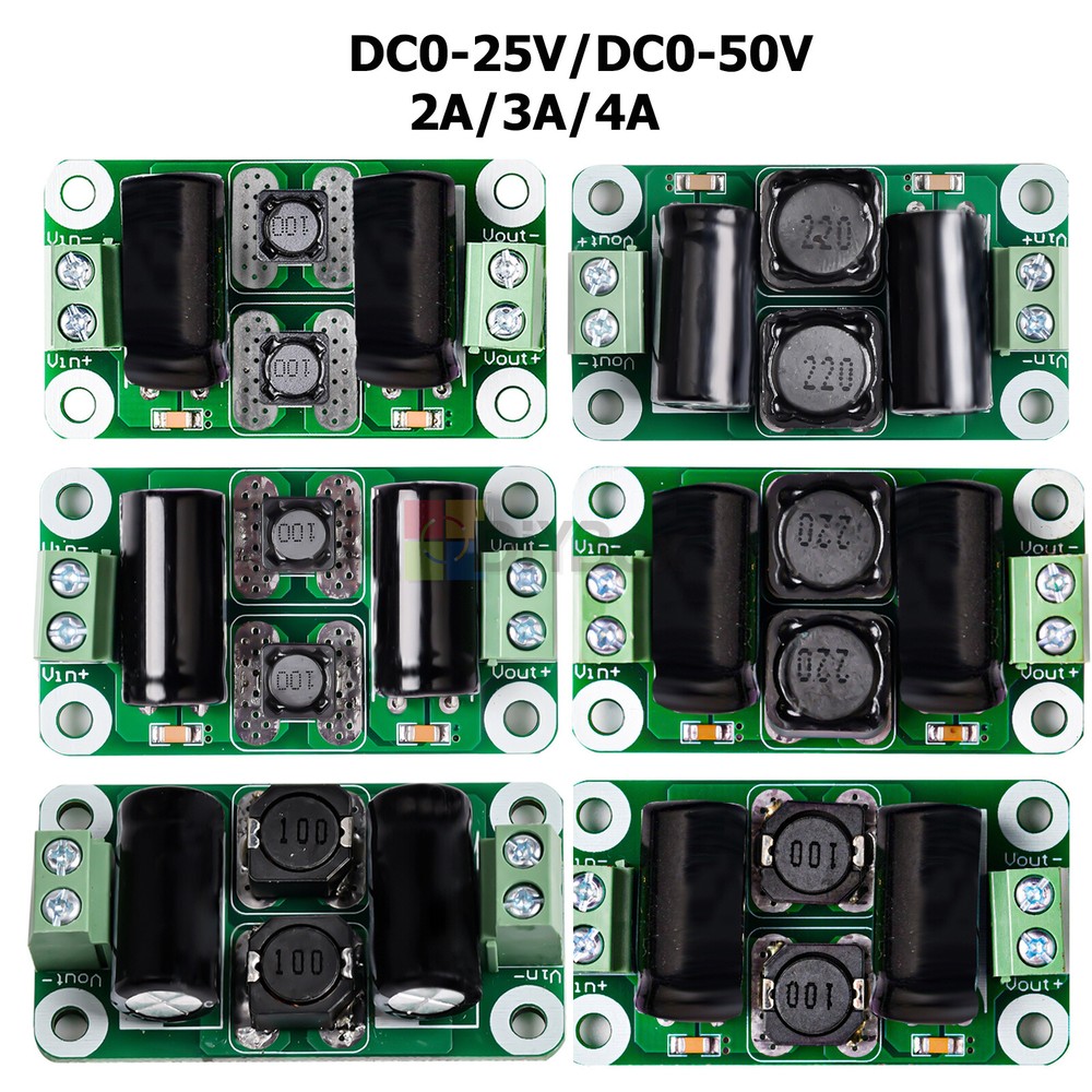 DC Power Filter Board Digital Amplifier Interference Suppression Board 2A/3A/4A