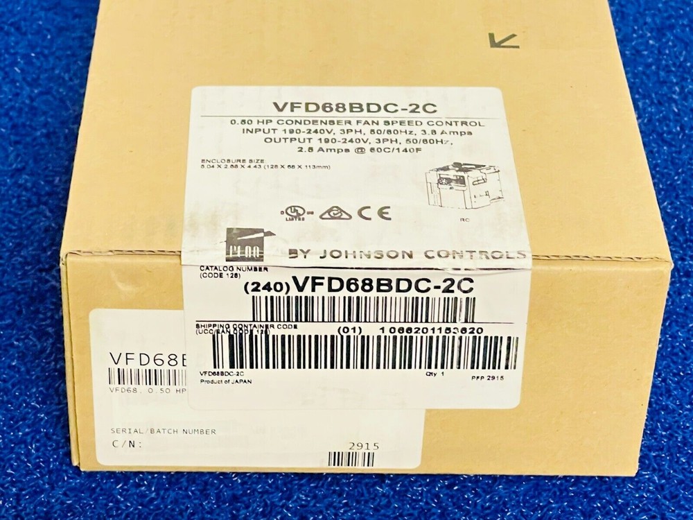 Johnson Controls VFD68BDC-2C Condenser Fan Speed Control
