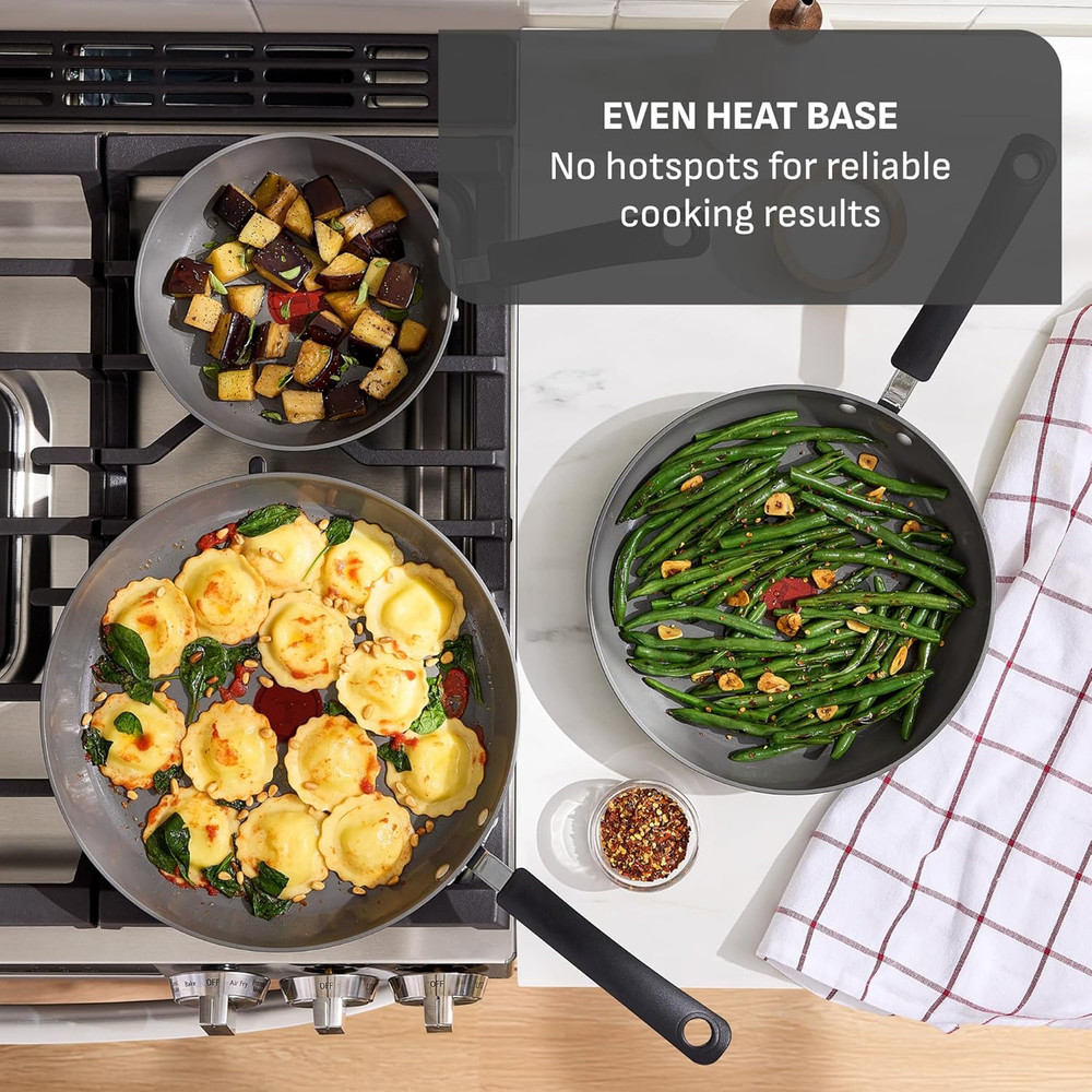 12-Piece Hard Anodized Ceramic Nonstick Cookware Set