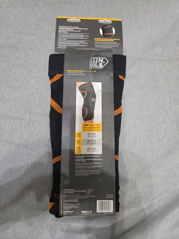 Klein Tools 60623 Knee Pad Compression Sleeve, M/L