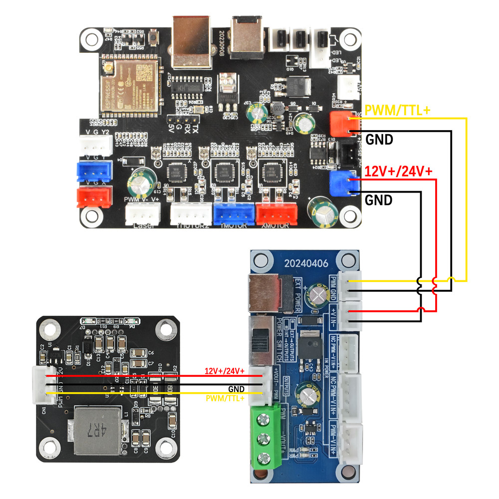 Laser Module Interface Adapter Board for CNC Engraver Cutter Machine Controller