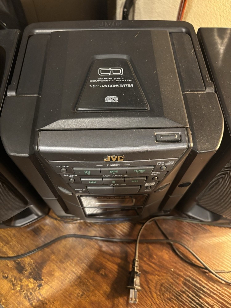 READ JVC PC-X202 CD Portable Speaker System NO REMOTE