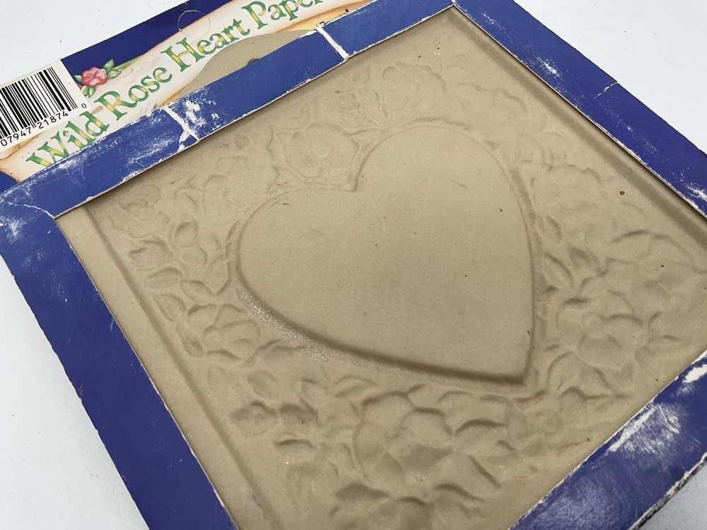 Wild Rose Heart Paper Casting Mold