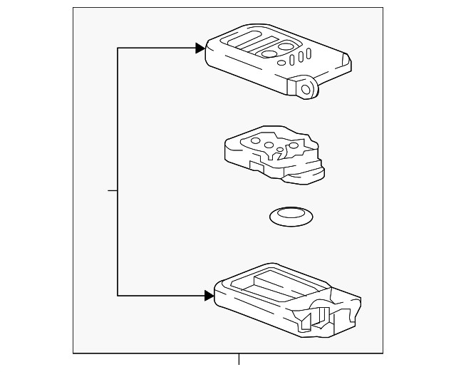 Genuine Honda Keyless Entry Transmitter 72147-TVA-A02