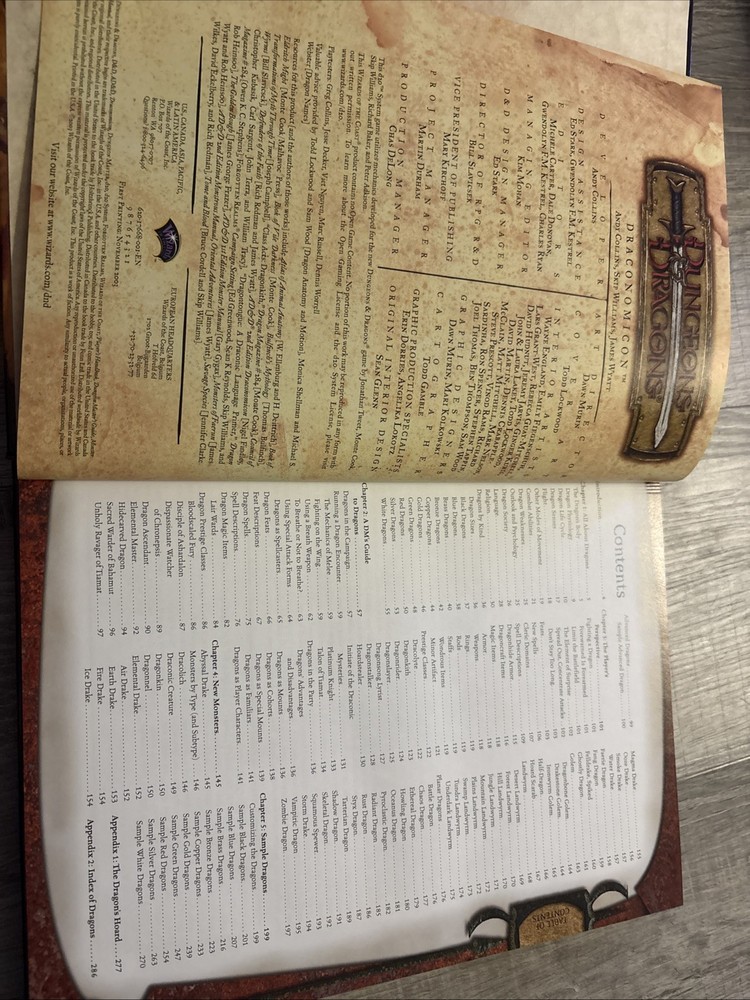 Dungeons And Dragons Draconomicon HC First Print 2003