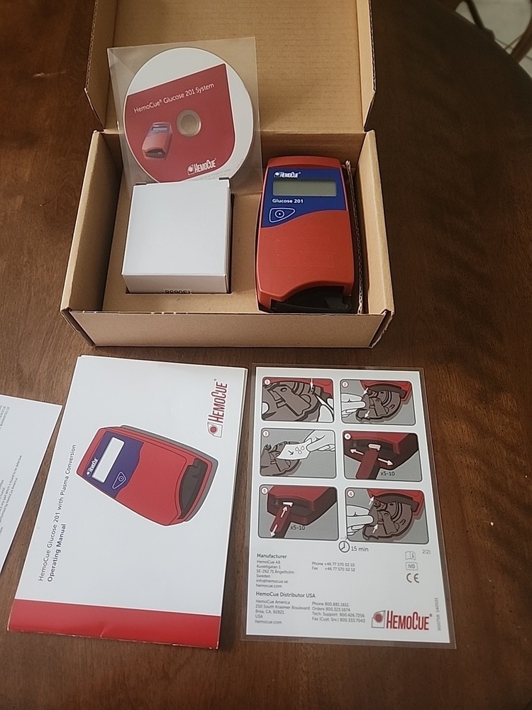 HEMOCUE Glucose 201 Analyzer with AC Adapter