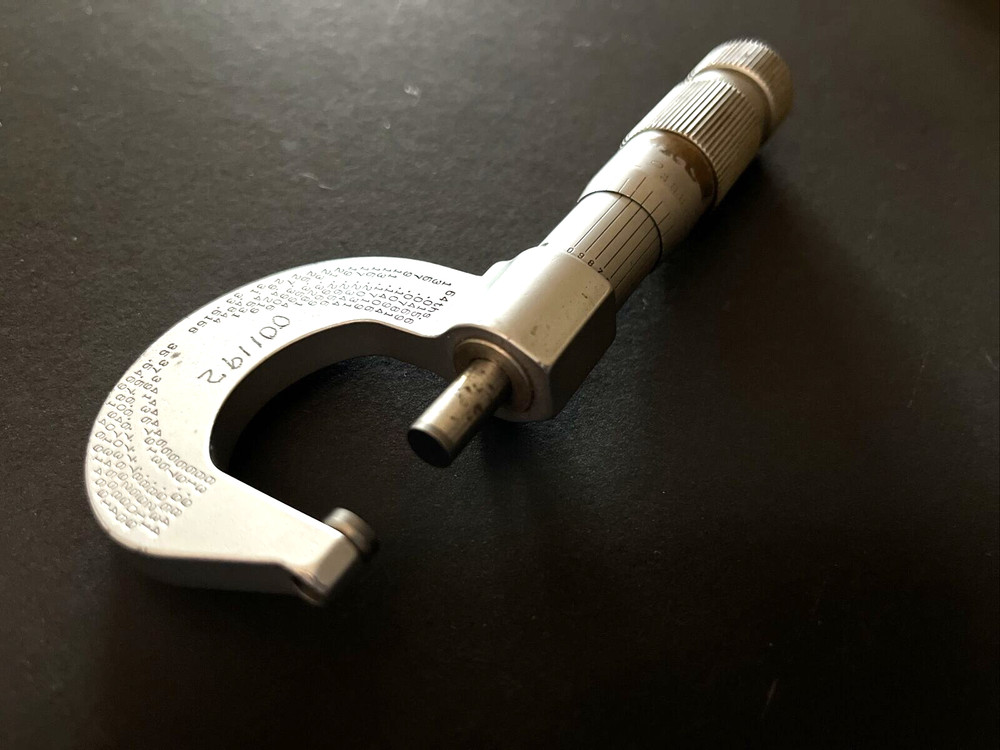 Brown and Sharpe Micrometer 0-1” Carbide Tips