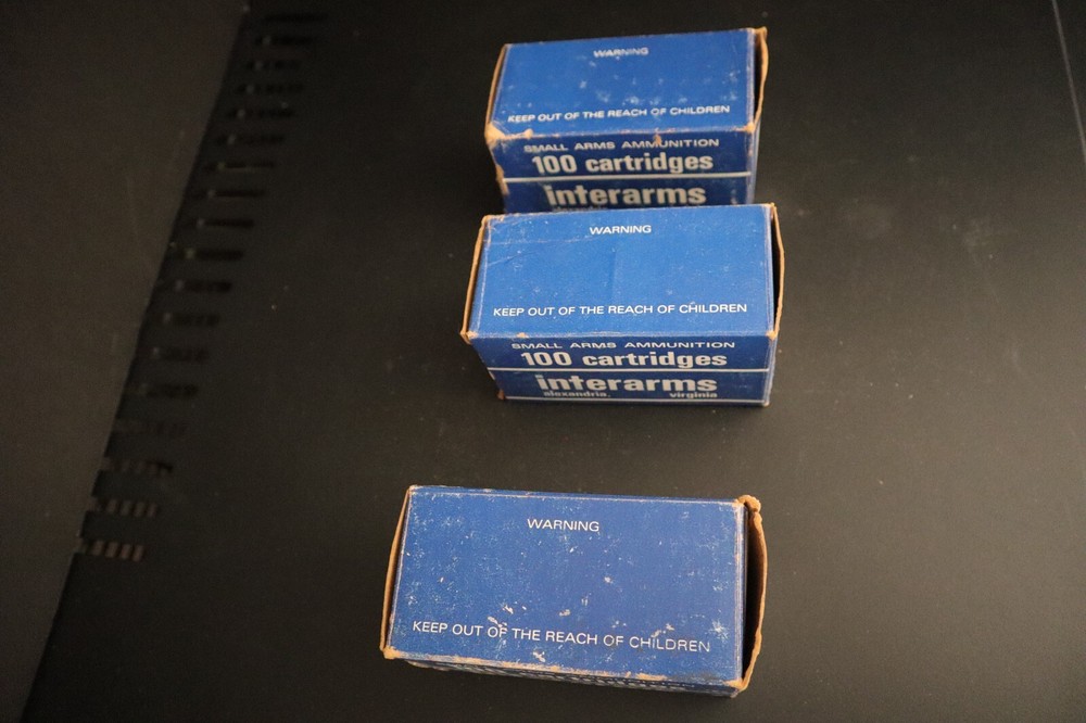 Vintage Interarms 9mm Luger ammo box (empty) (3 boxes)