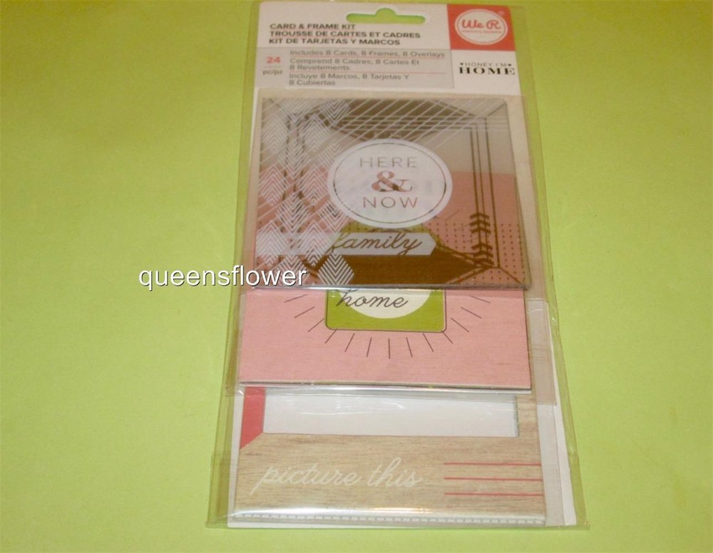 WE R MEMORY KEEPERS CARD & FRAME KIT HONEY I'M HOME