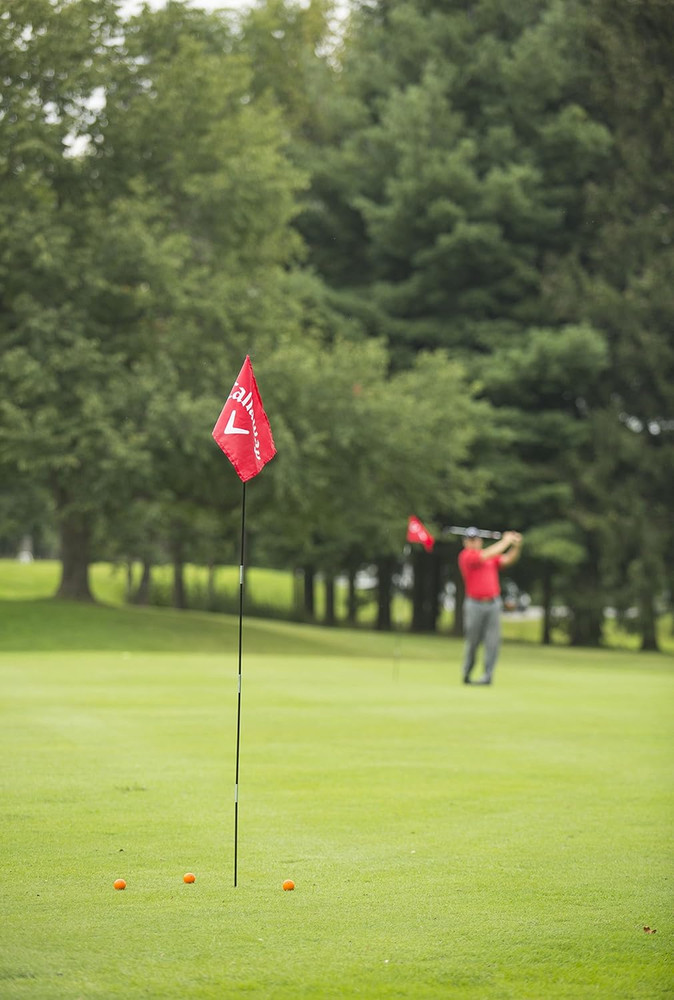 Backyard Driving Range Golf Flags for Yard, 6.5 Ft., 2 Pack