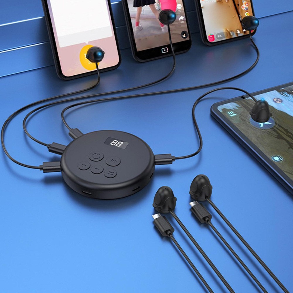 6 Head Auto Clicker Phone Screen Simulated Finger Mute Connect Auto Point Device