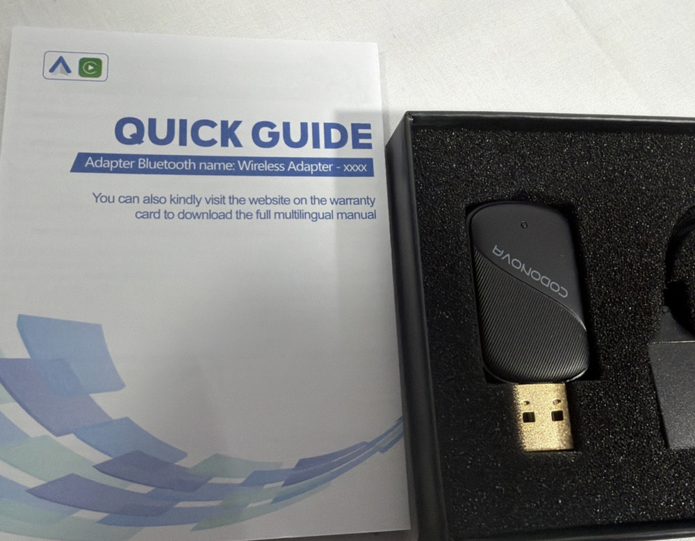 Wireless CarPlay & Android Auto Adapter - USB Plug & Play for Easy Setup