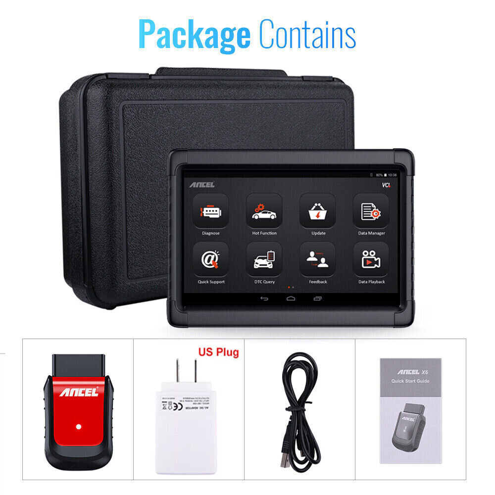 ANCEL OBD2 Scanner Bluetooth Bidirectional Diagnostic Tool 10inch Touch Screen