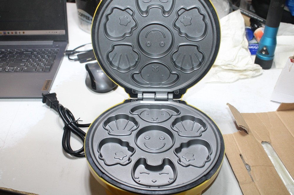 Mini Cake Machine Full Automatic Nonstick Double Side Heating Open Box