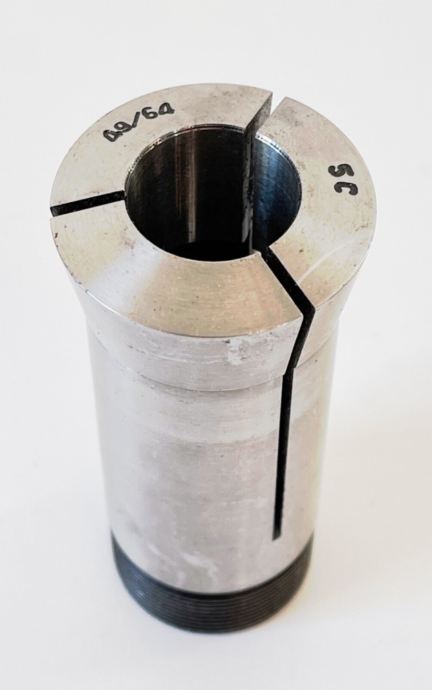 49/64" 5C Round Collet External & Internal Threads 0.7656"