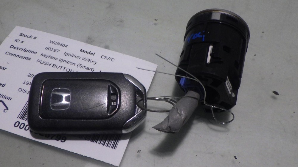 17 HONDA CIVIC Ignition W/key