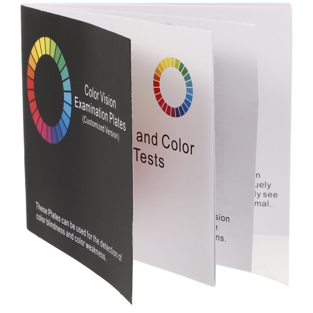 Color Blindness Detection Book Deficiency Testing Eye Exam Chart Safe Driving
