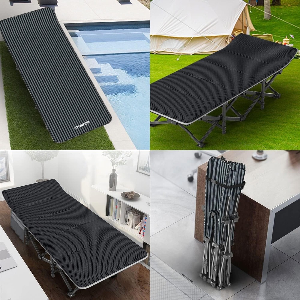 Folding Tent Cot for Adults - Comfortable Sleeping Solution