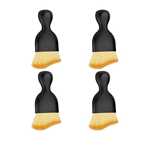 Soft Microfiber Car Detailing Brushes 4 Pack - Scratch-Free Interior &