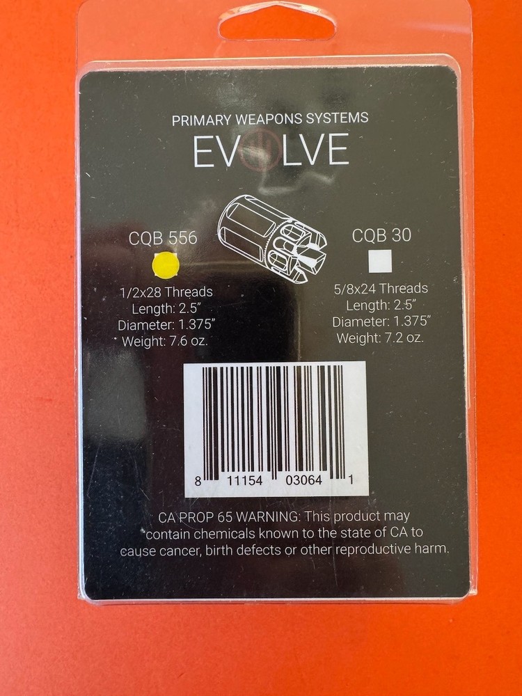 Primary Weapons System EVOLVE CQB Compensator: 1/2x28