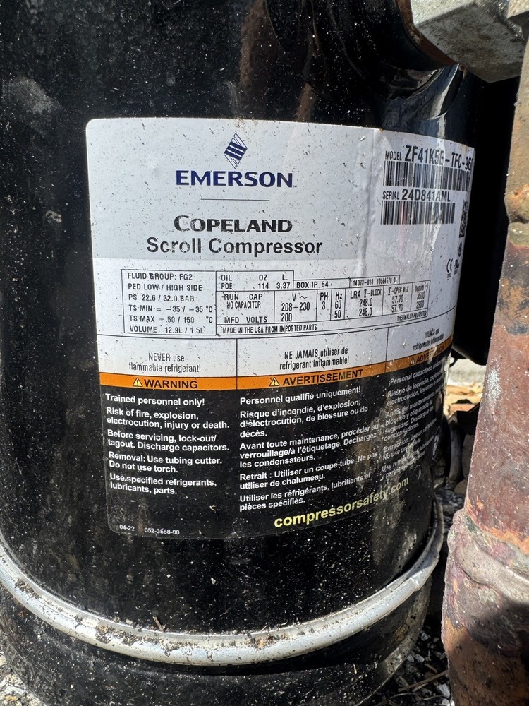 Copeland scroll compressor ZF41K5E-TFC-960