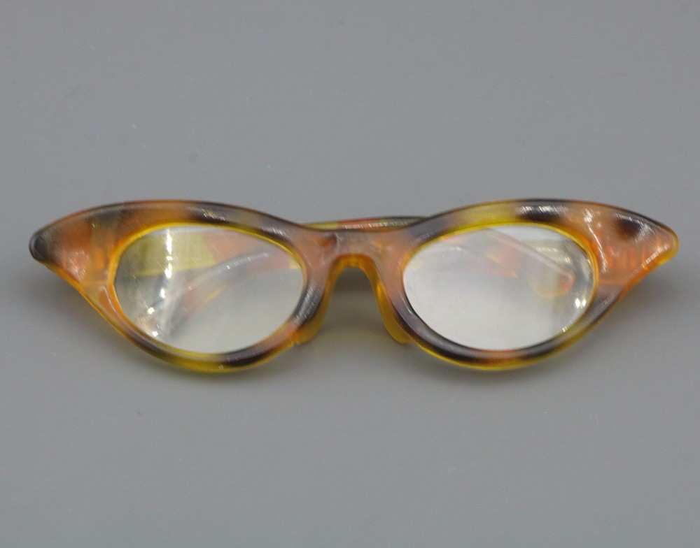 Tortoiseshell Cat Eye Glasses for 18" Doll Accessory