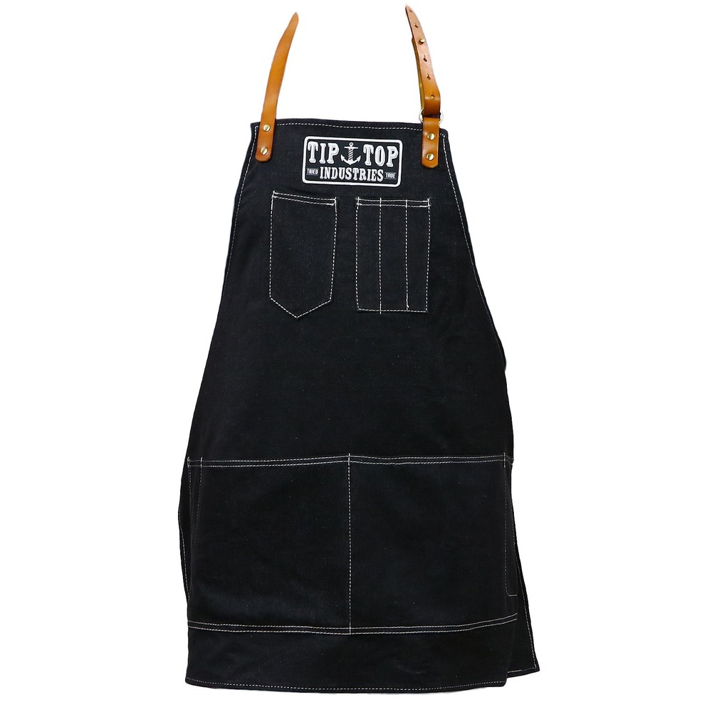 Authentic TIP TOP Barber's Black Denim Cutting Apron