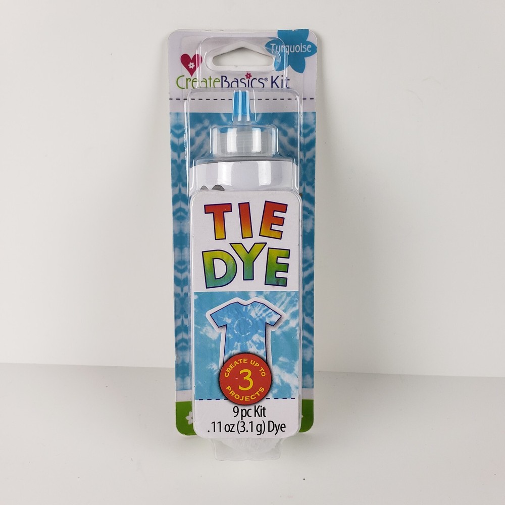 Create Basics TURQUOISE Tie Dye 9 Piece Kit Create Up To 3 Projects FREE SHIP