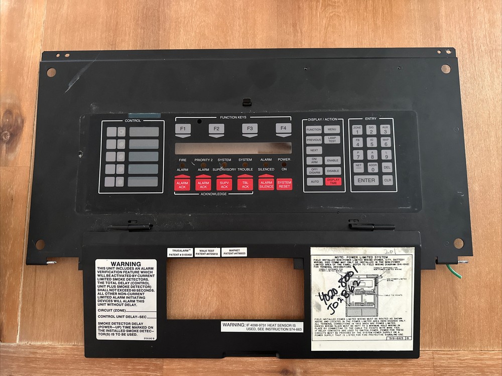 Simplex 4020 Fire Alarm Control Panel COVER ONLY