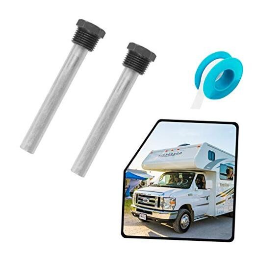 RV Water Heater Aluminum/Zinc Anode Rod for Atwood Heaters, Eau 2 Pack 1/2"