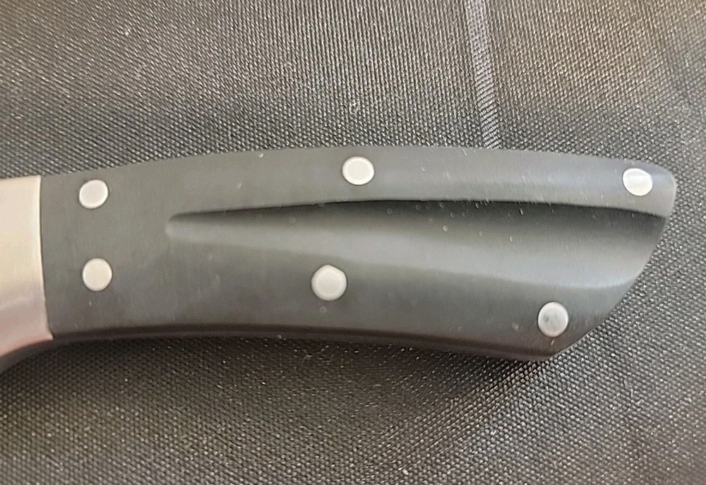 Ozark Trail Fixed Blade Black Handle Knife With Nylon Belt Sheath