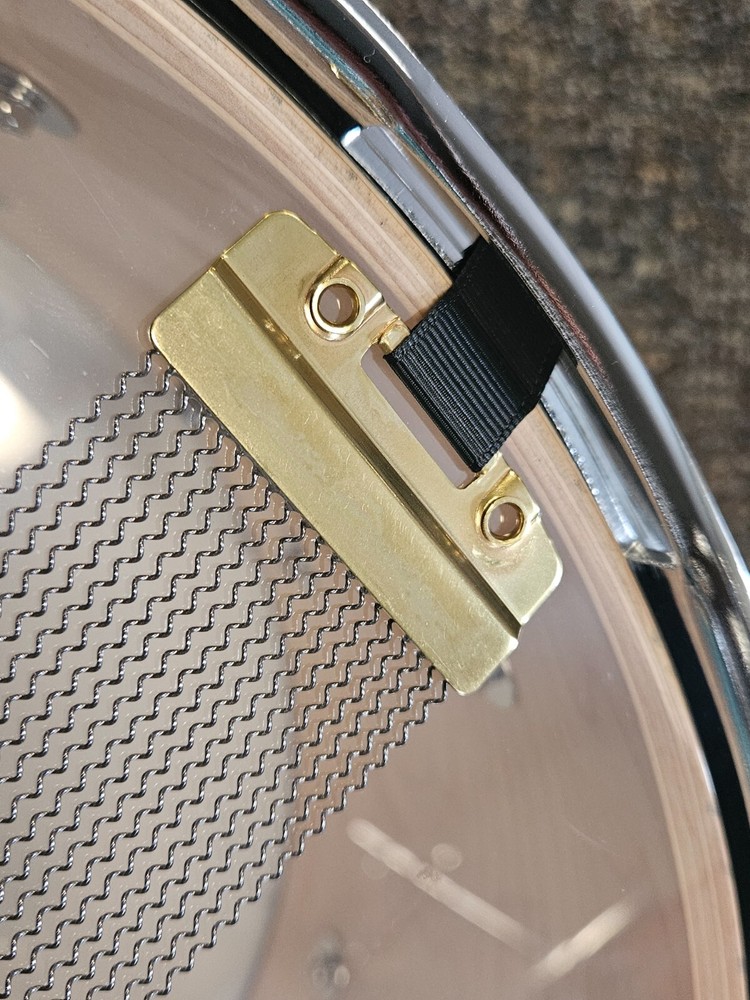 SJC 2023 Custom Maple 7x14 Black Lacquer with Chrome Hardware