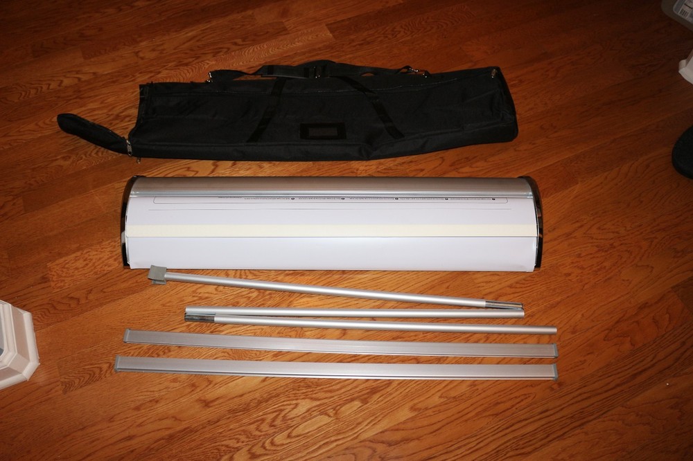 Double (2-side) Retractable Roll Up Banner Stand (Display), 33" x 79'' Free Ship